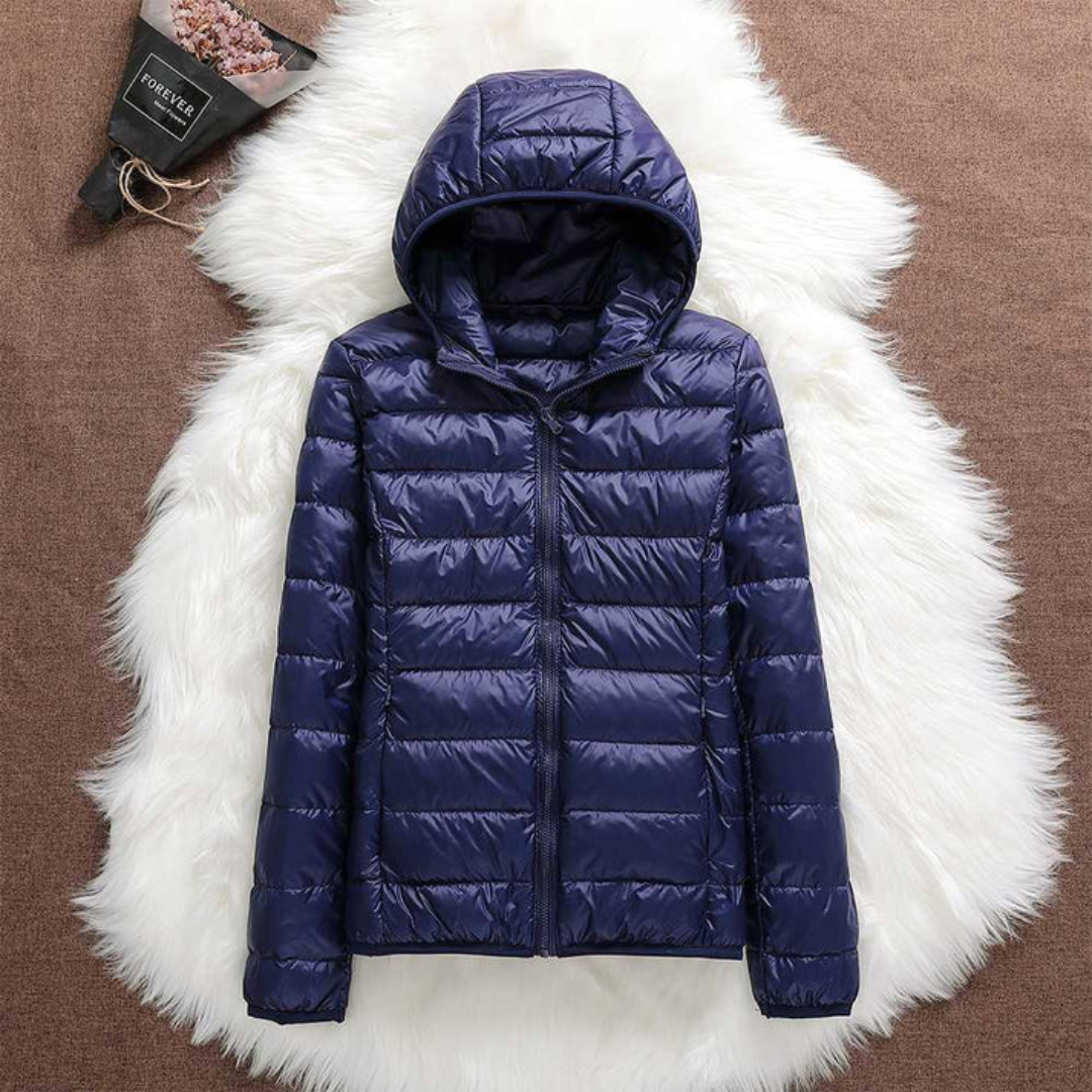 Dagmar Gevoerde Mid-Season Jacket | Dark blue