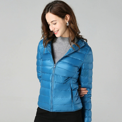 Dagmar Gevoerde Mid-Season Jacket | Sky blue